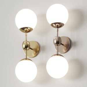 Roll&Hill Modo Sconce 2 Globes Wall Lamp