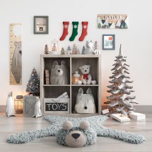 Christmas And New Year Decor Set For Nursery