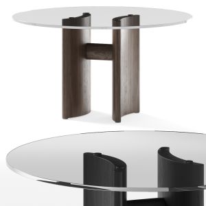 Porada Beam Round Dining Table