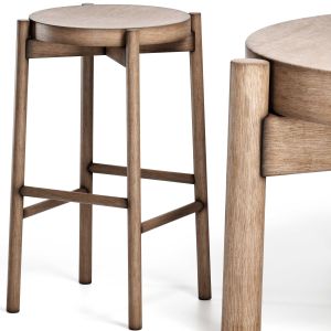 Kotan High Stool Wood By Conde House