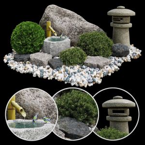 Rock Garden. Tsukubai