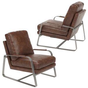 Brown Leather Armchair