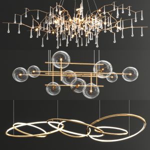 Serip Orizzontale Ring Chandelier - 3 Type