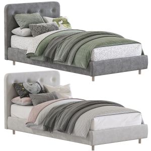 Set 206 Bed Miller Tufted Upholstered Bed 2