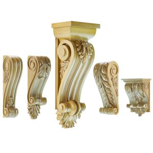 5 Corbels Model + Lowpoly - Vol 1