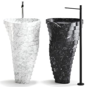 Vortice Freestanding Washbasin By Antonio Lupi