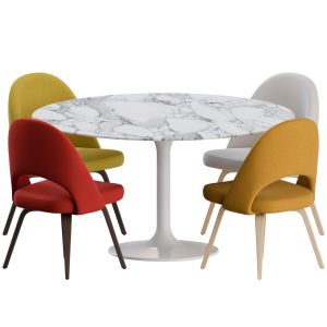 Dinning Set 01 By Knoll