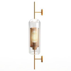 Chiswick Glass Shade Brass Fitting Wall Light