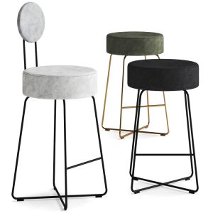 Lotta Bar Stool Backrest By Bielefelder Werkstaett