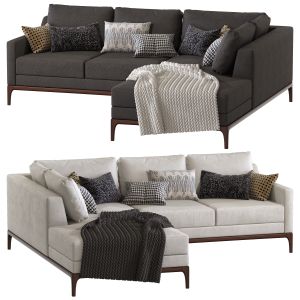 Parker 2-piece Bumper Chaise Sectional