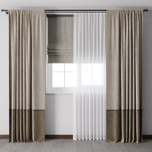 Hadi Curtain With Roman Curtain Rod 11