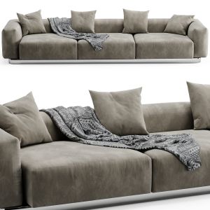 Vitra Soft Modular 3 Seat Longue Sofa