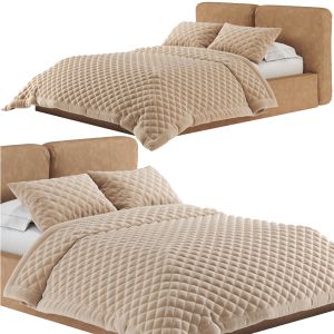 Fabric Bed Novamobili Brick