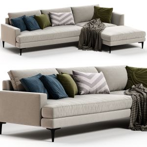 West Elm Andes Sectional Chaise Sofa