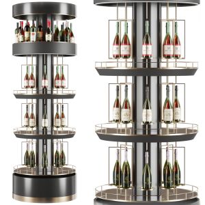 Display Rack With Wine