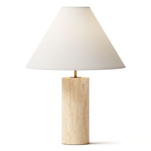 Crate And Barrel Navagio Travertine Table Lamp