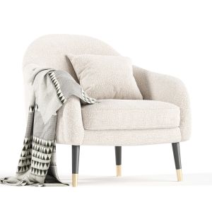 Bernadette White Armchair