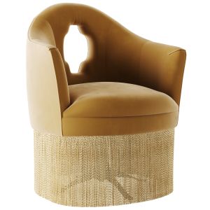 Seventh Avenue Jezebel Fringed Club Chair