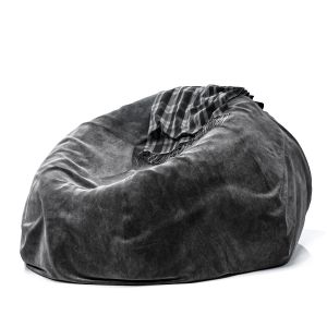 Bean Bag Black Velvet