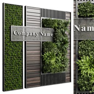 Vertical Wall Garden With Wooden Frame Moss Gard