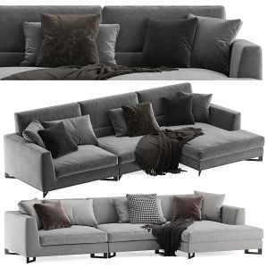 Frigerio Salotti Davis Free L Sofa