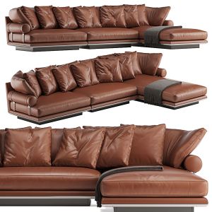 B&b Italia Noonu L Leather Sofa