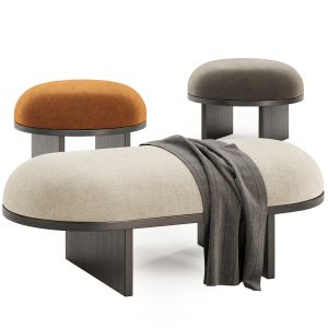 Anza Pouf And Bench