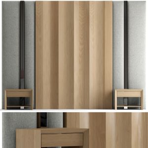 Headboard Wall Panel 2 With Nightstand