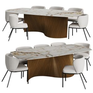 Orbit Dining Table And Ciselia Chair