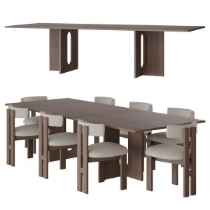 Audo Copenhagen Androgyne Dining Table Set