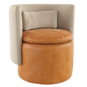 Jordana Leather Swivel Chair