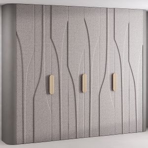 Wardrobe With Abstract Panel In 2 Options