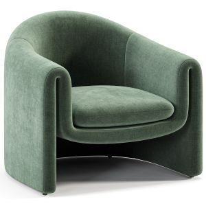 Velvet Sculptural Chair