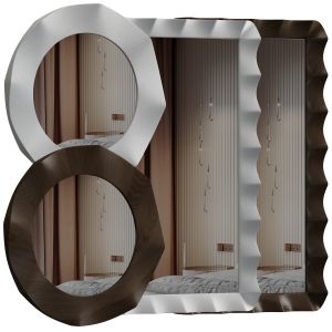 Wall Mirror 5 With 2 Materials