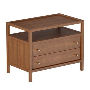 Keane Driftwood Charging Nightstand (crate And Bar