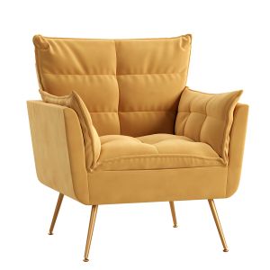 Contemporary Velvet Armchair