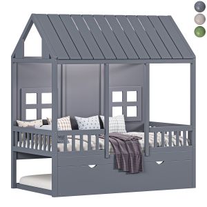 Kids Twin Bed With Trundle