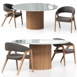 Belize Table And Arc Chair From Rscollection