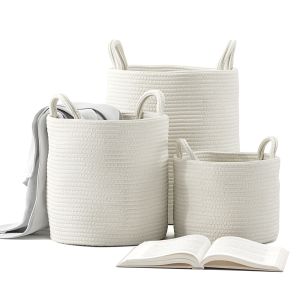 Basket With Handles Set 01 Zara Home