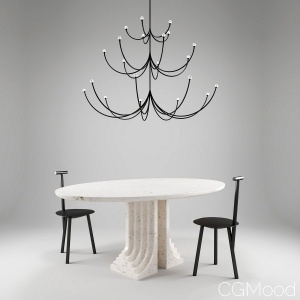 Interior Set Feat. Arca Lamp, Spade Chair, Samo Table