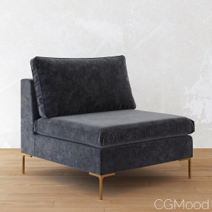 Slub Velvet Edlyn Chair by Anthropologie