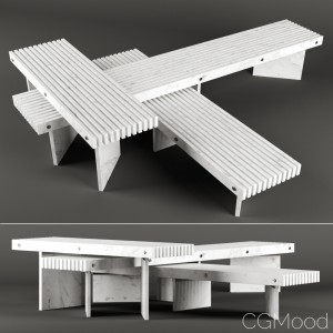 Rail table by Baxter