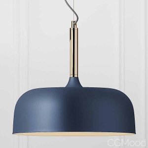 Cox & Cox Blue & Brass Pendant Light