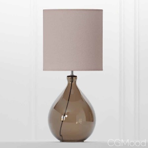 Cox & Cox Sanna Smoke & Blush Table Lamp