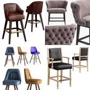 Bar stools set 01