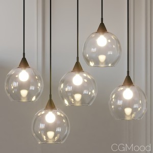 Firefly 5 Bulb Black Pendant Light Cb2 Exclusive