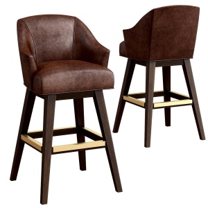 Leather Swivel Bar Stool L5002-52sw