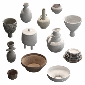 Pottery Set V1. 12 models