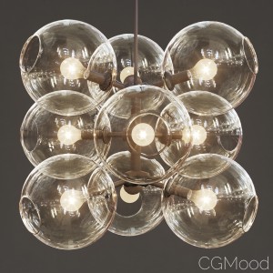 Lindsey Adelman - 9 Globe Bubbles Chandelier