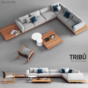 Tribu Vis A Vis Sofa And Rocking Chair